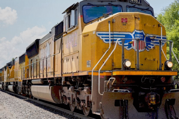 Залізничні колії Union Pacific і Norfolk Southern