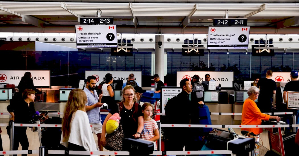 Страйк стюардес Air Canada