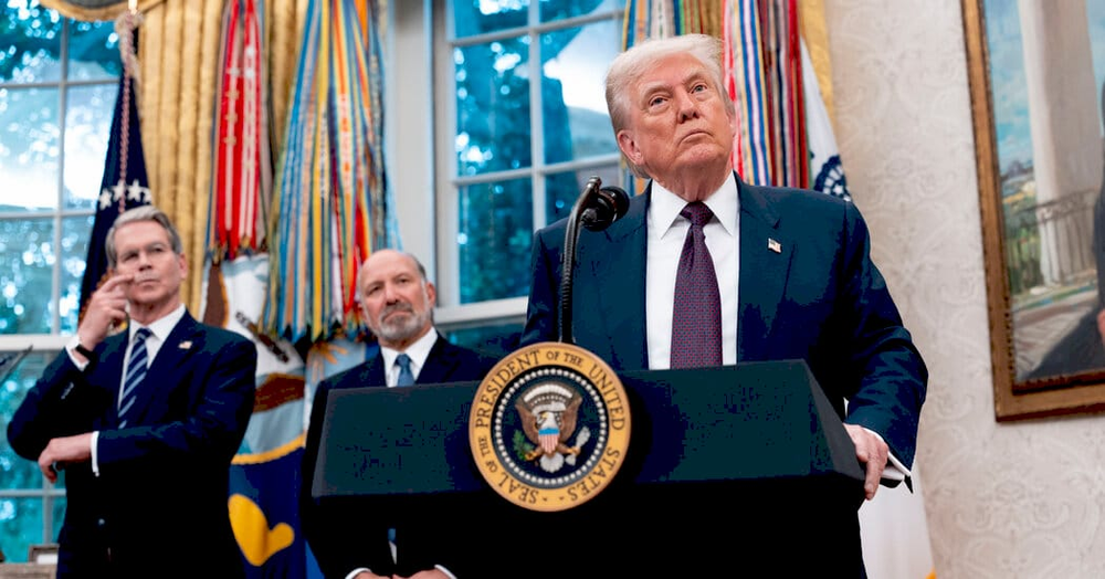 Зображення нових тарифів Трампа