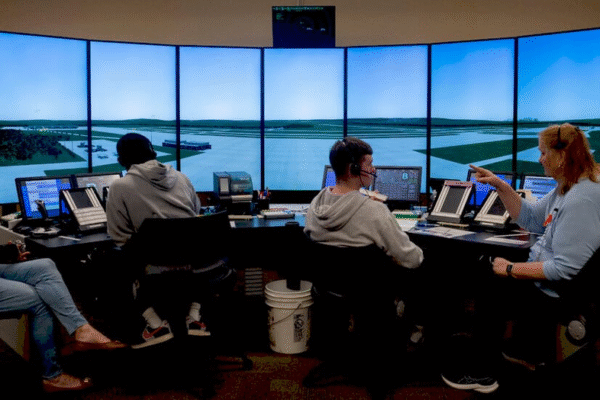 Кризу в навчанні авіадиспетчерів вирішують нові програми в університетах Студенти під час навчання авіадиспетчерів