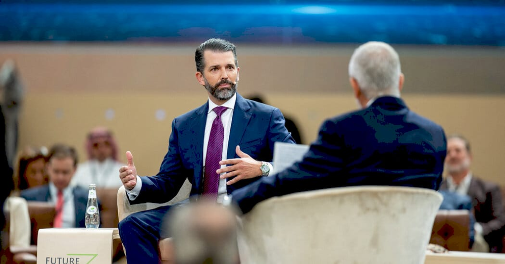 Дональд Трамп-молодший презентує на саміті в Ер-Ріяді