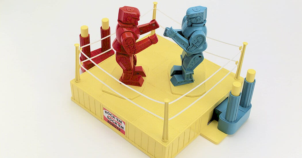 Портрет Берта Майера, творця Rock ’Em Sock ’Em Robots