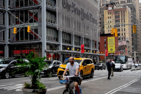 Зображення, що ілюструє зростання підписників The New York Times