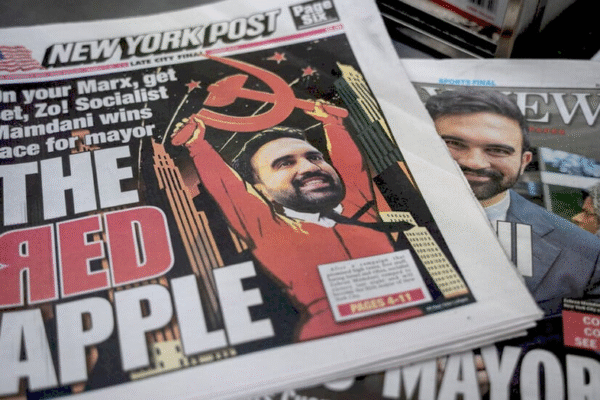 Зоран Мамдані на фоні Нью-Йорка