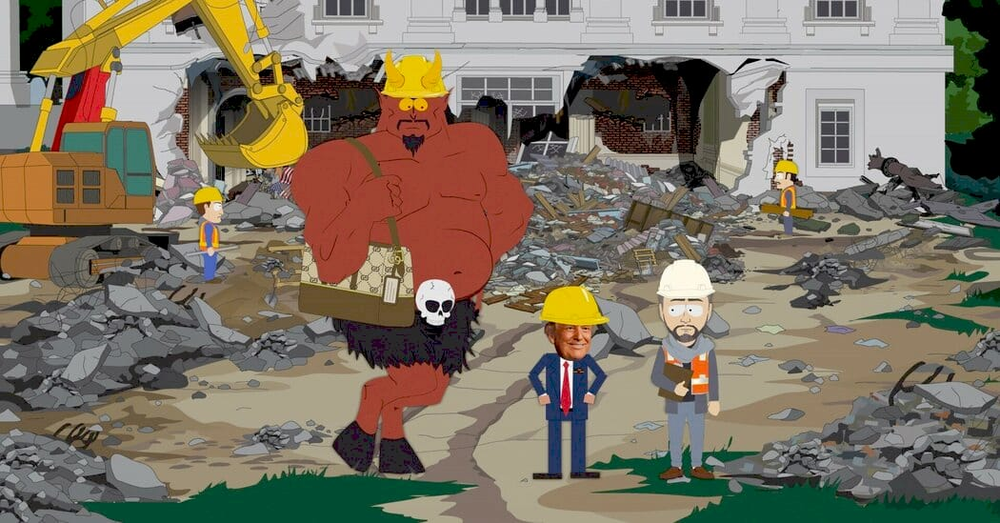 South Park explores political themes