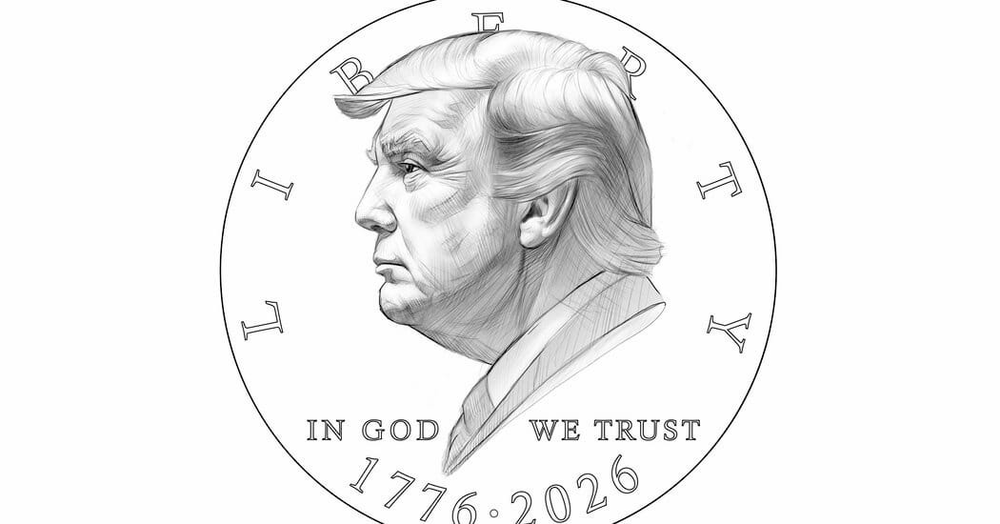 Монета з зображенням Дональда Трампа