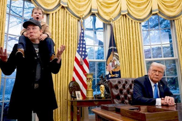 Зображення, що відображає вплив тарифів на світову економіку 2025